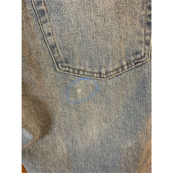 Lucky brand relaxed taper jeans Size 4/27 raw hem side design (4668) - Picture 7 of 10